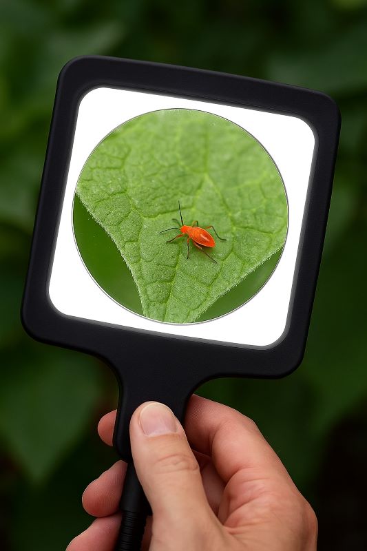 5X Large Magnifying Glass with Light and Stand